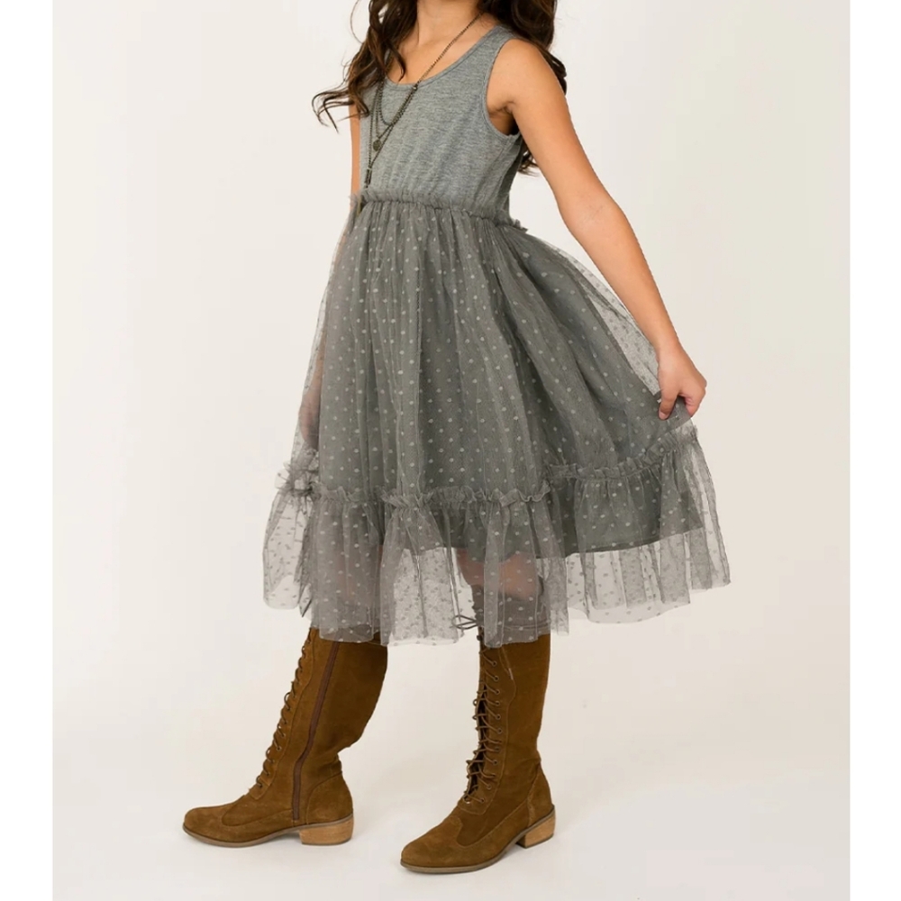 Joyfolie Leila Gray Dress- 10